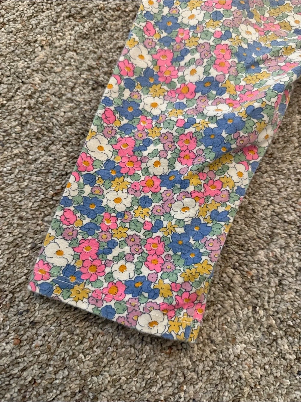 Mini Boden Girls Floral Capri Leggings - Pink, Blue, Yellow & White size 9-10Y